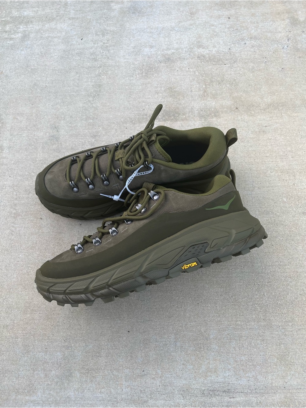 HOKA TOR SUMMIT Hiking and Running Sneakers Moss Spruce Green size 11 - Picture 1 of 8